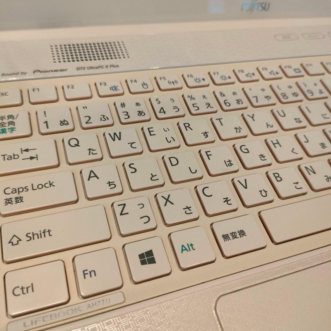 ノートパソコン LIFEBOOK AH77/J FMVA77JWY ホワイト