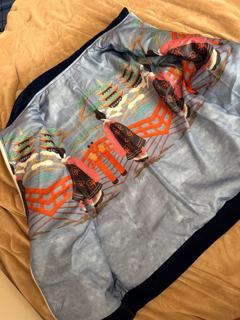 未使用近 別珍 Vintage handmade 龍鷲 日本限定スカジャン 美品