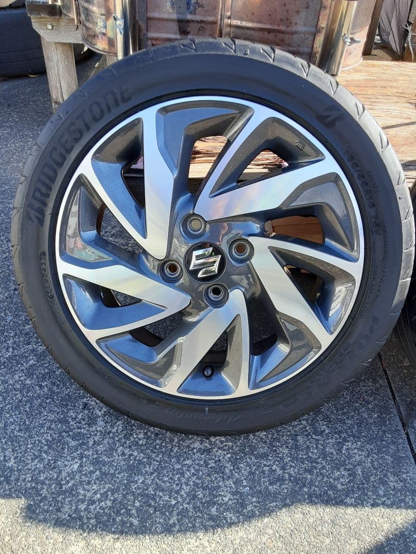 スズキ純正アルミホイール&タイヤ 4本セット