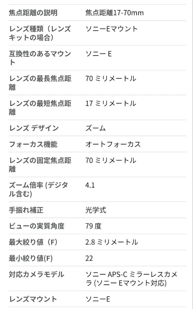 TAMRON17-70mm F/2.8 Di ⅲ-A VC RXD Eマウント