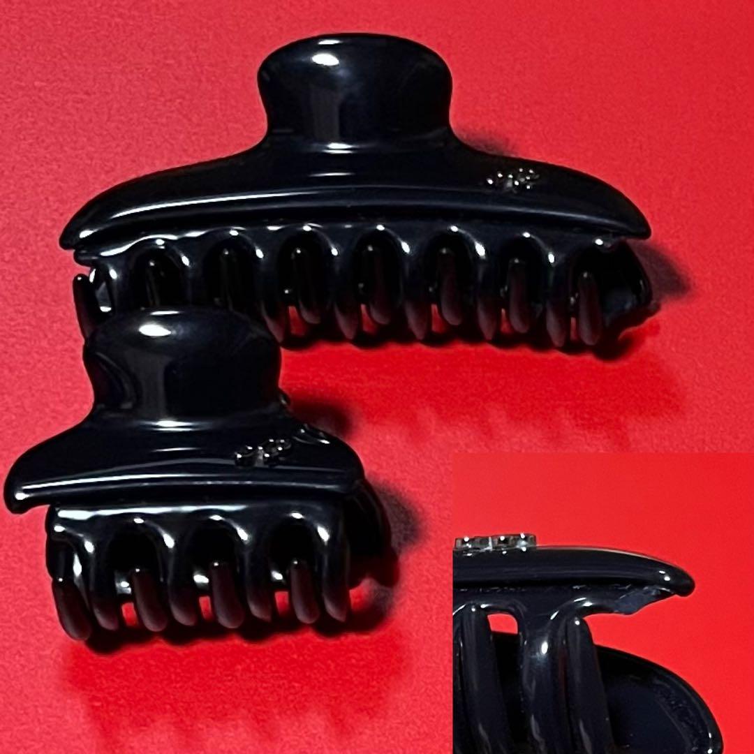 ACCA ヘアクリップ　大・小　ブラック　足1本欠あり