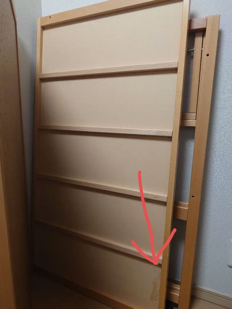 ヤマサキ国産ベビーベッドツーオープンハイタイプベッドナチュラル標準サイズ説明書付