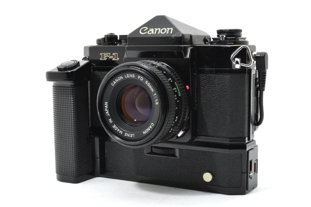 キャノン F-1前期 モータードライブ付き 50mm F1.8レンズセット