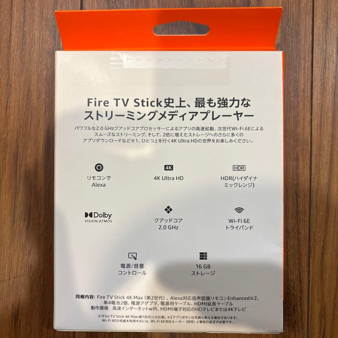 最新版！Amazon Fire TV Stick 4K MAX 第2世代