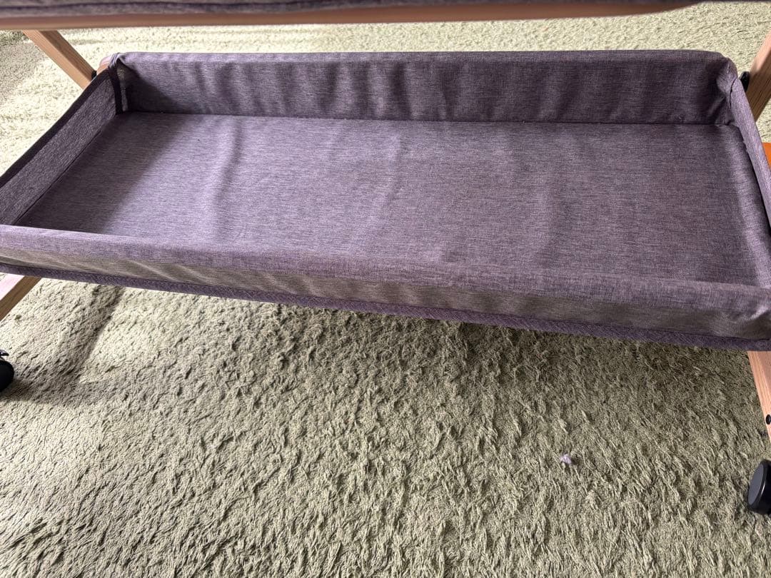 ベビーベット　グレー　持ち運び可能