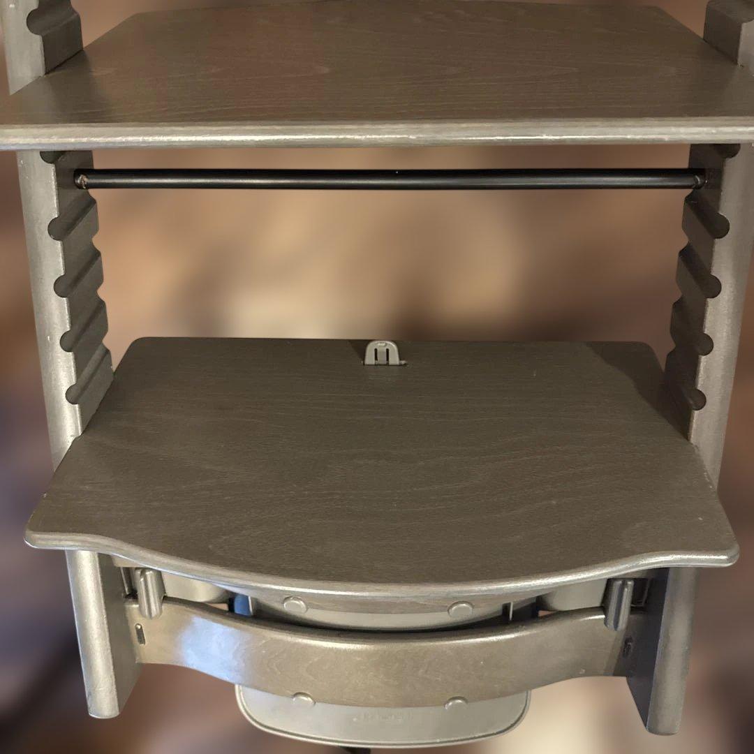 ストッケ　トリップトラップ　チェア　ヘイジーグレー　ベビーセット付き　組立済み