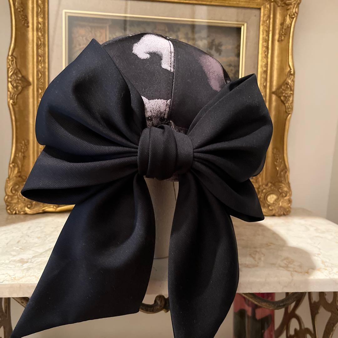 L.M.Y様　　カシラ　リボン　キャップ　猫