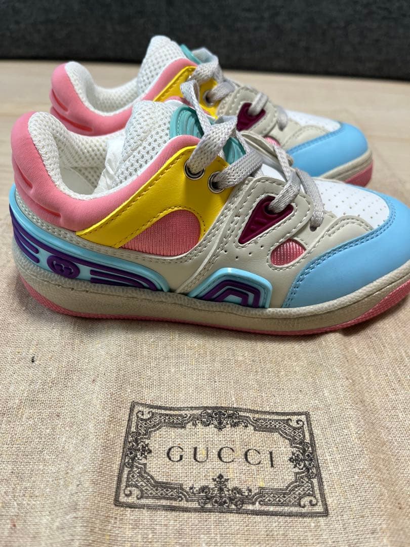 〔トドラー〕GUCCI バスケットスニーカー マルチカラー