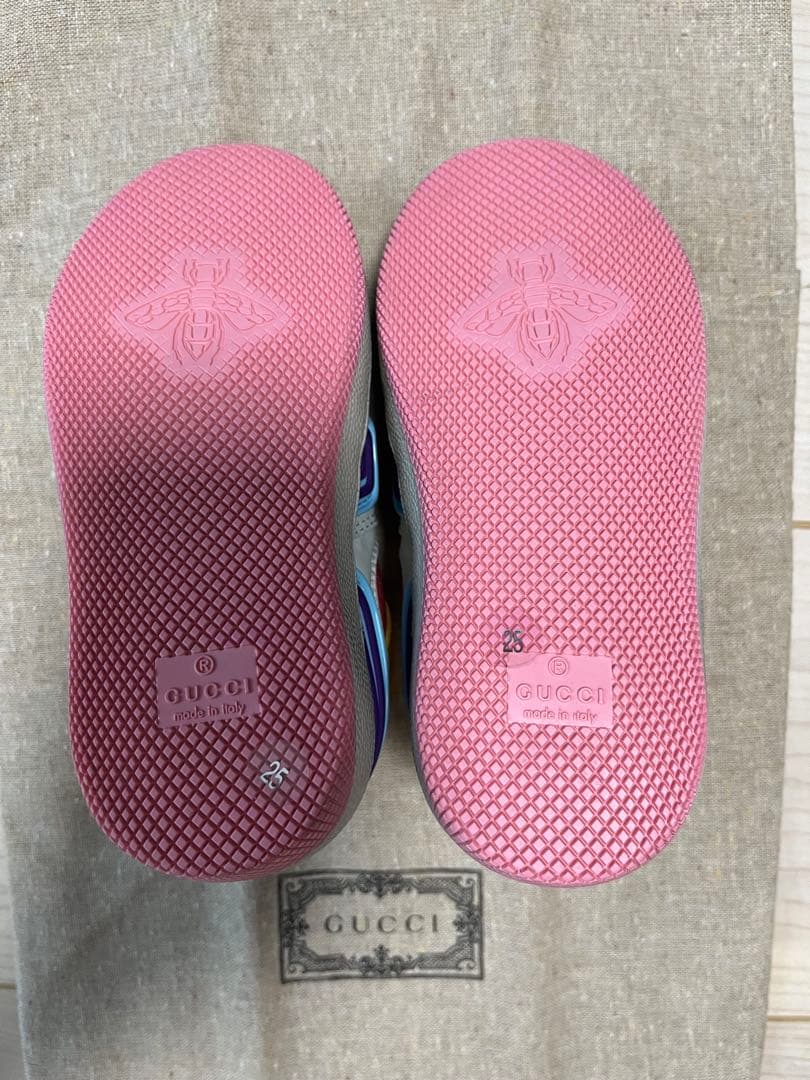 〔トドラー〕GUCCI バスケットスニーカー マルチカラー