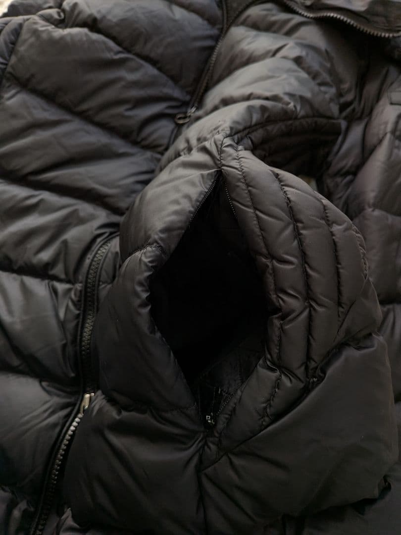 綺麗❀近年モデル　タトラス フード付き　ロング丈ダウンコート ブラック　02