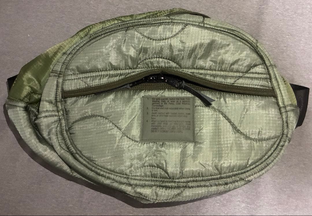 US M-65 Quilted Liner BodyBag オリーブラベル