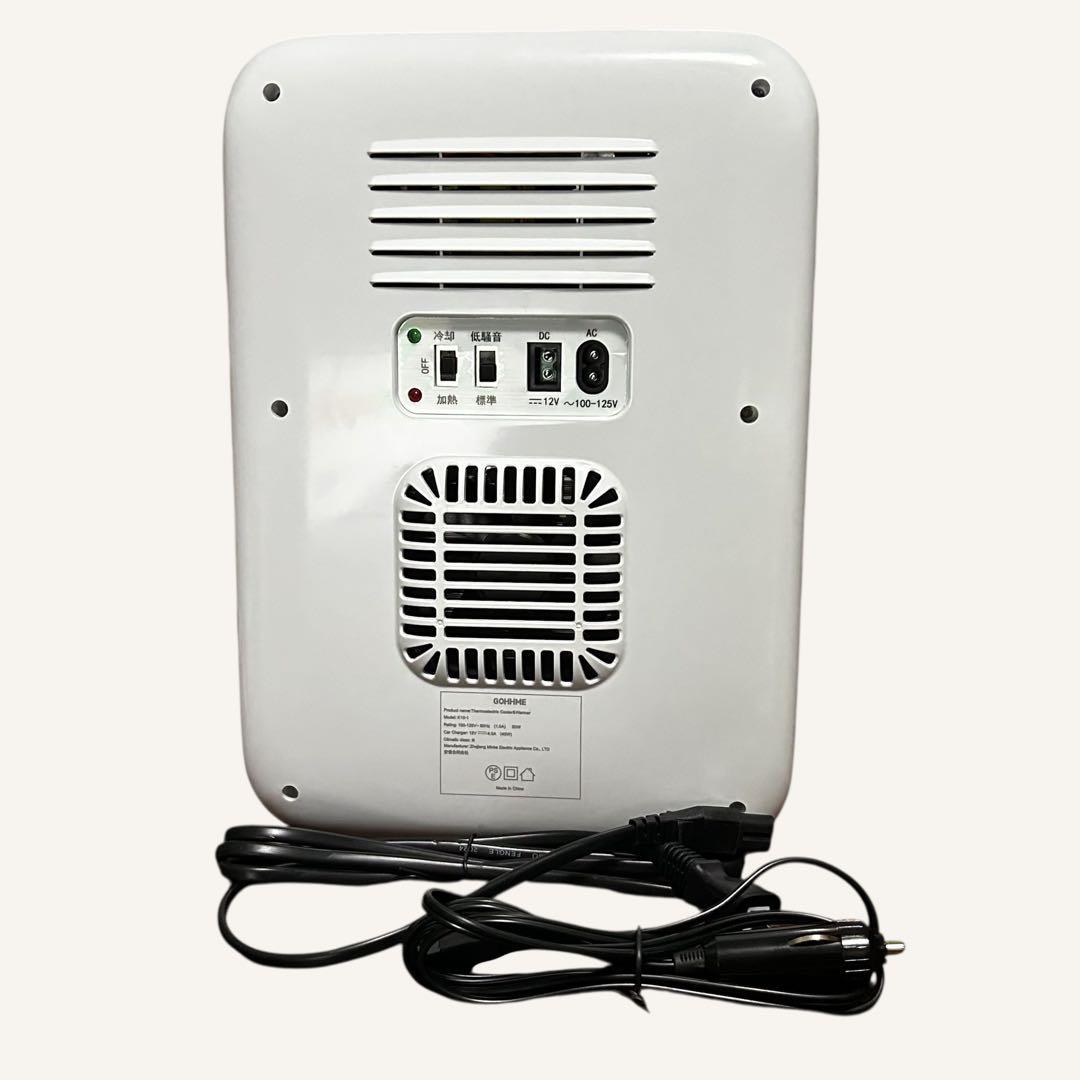 ★ミニ冷蔵庫 10L ★0~65℃ 冷温庫 屋内車載両用 静音 AC/DC給電