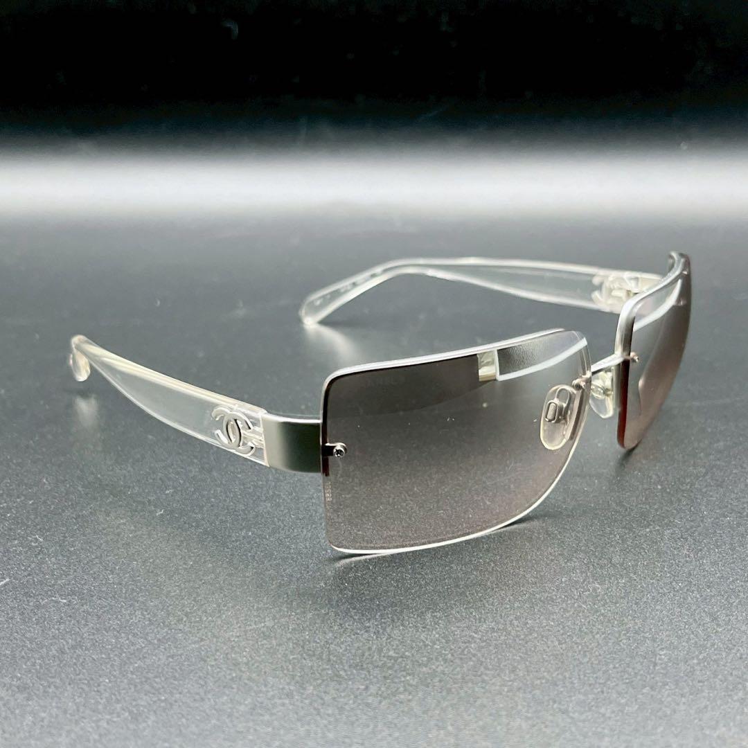 小物 CHANEL archive rim less sunglasses y2k