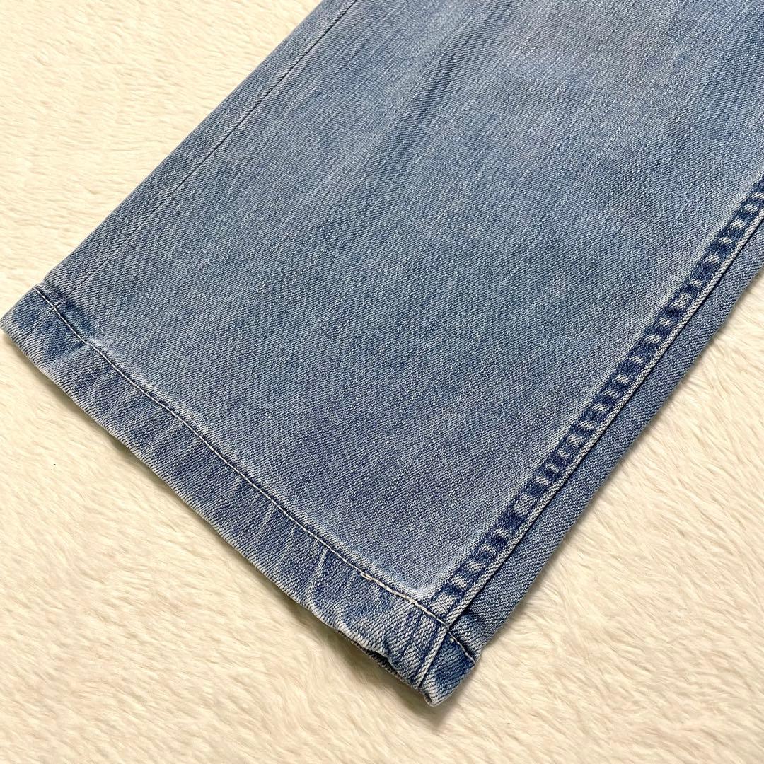 美品《YANUK ヤヌーク Lilith》 23 ハイウェスト ワイドストレート