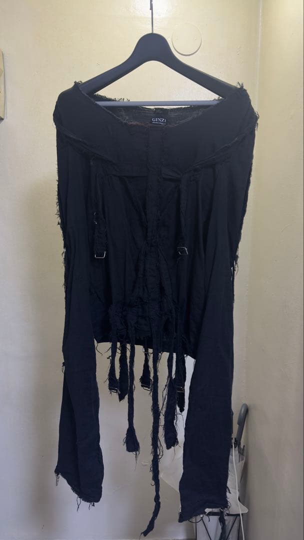 キ*キ様 ginzi ガーゼシャツ　黒