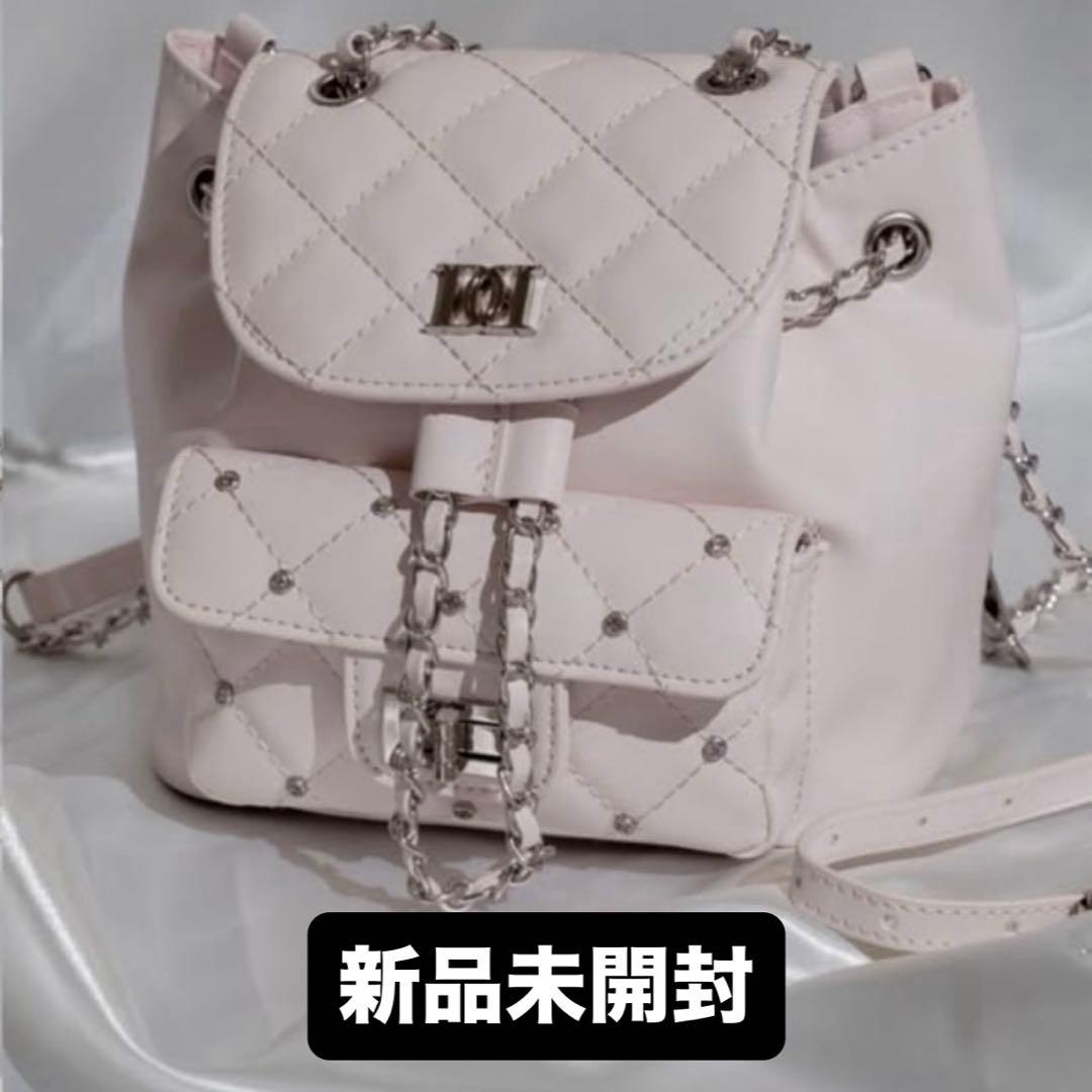 ダーリッチ　キルティングビジューミニリュック　PINK ピンク