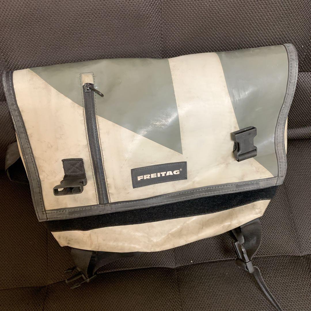 FREITAG メッセンジャーバッグ グレー/ホワイト