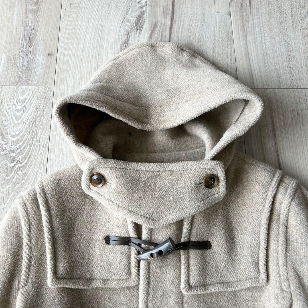 ロンドントラディション ビームス ヘリンボーンダッフルコート 36 グレージュ