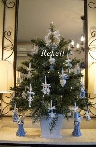 新品2個セットウェッジウッドホリディオーナメントパインコーン、セブンスワンズ