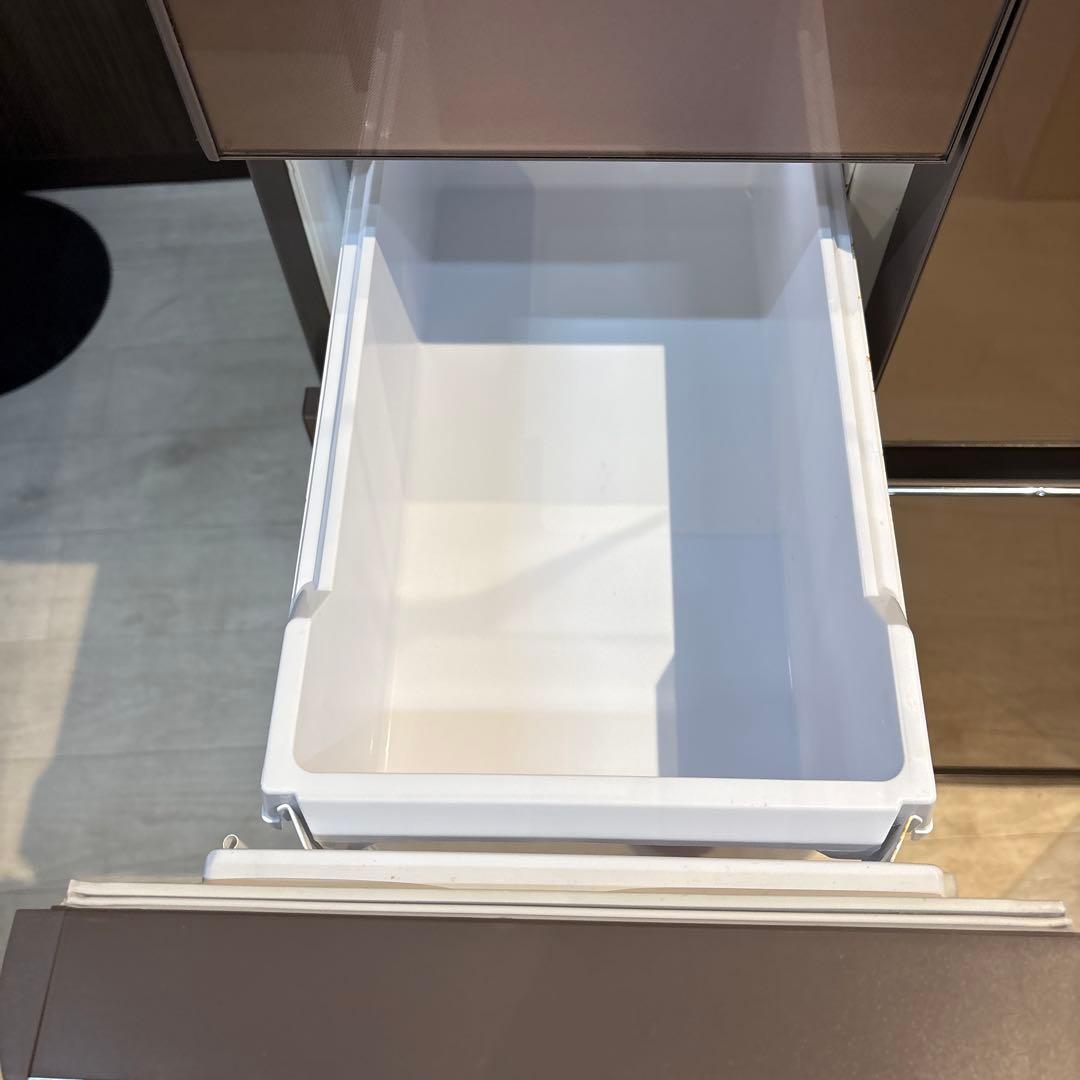 冷蔵庫 大容量 設置無料 6ドア シルバー