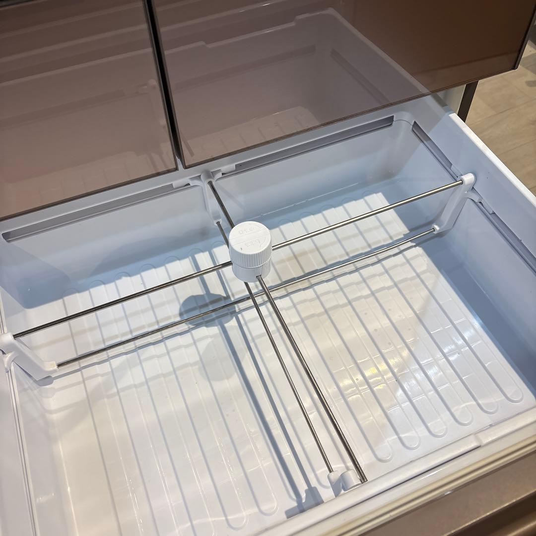 冷蔵庫 大容量 設置無料 6ドア シルバー