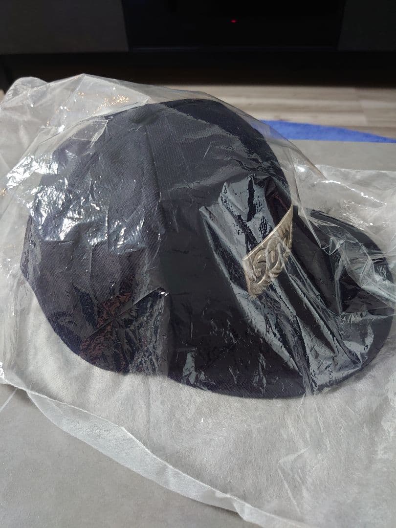 か*み様 Supreme 7-3/8 ネイビー メタリックボックスロゴキャップN