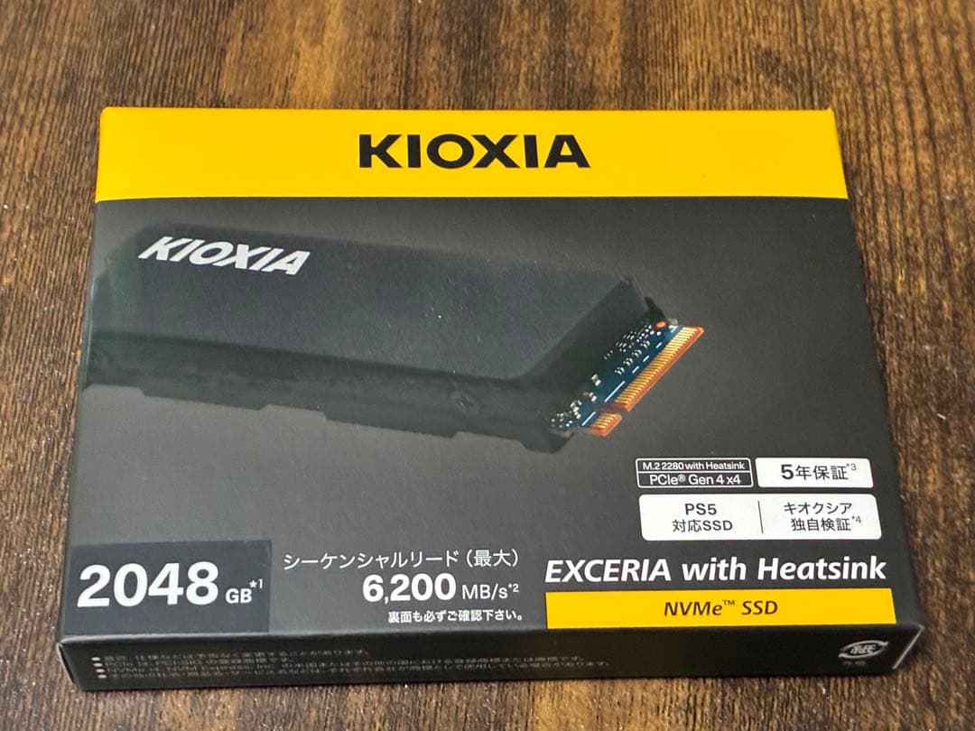 【動作確認済】KIOXIA EXCERIA 2TB M.2 NVMe SSD