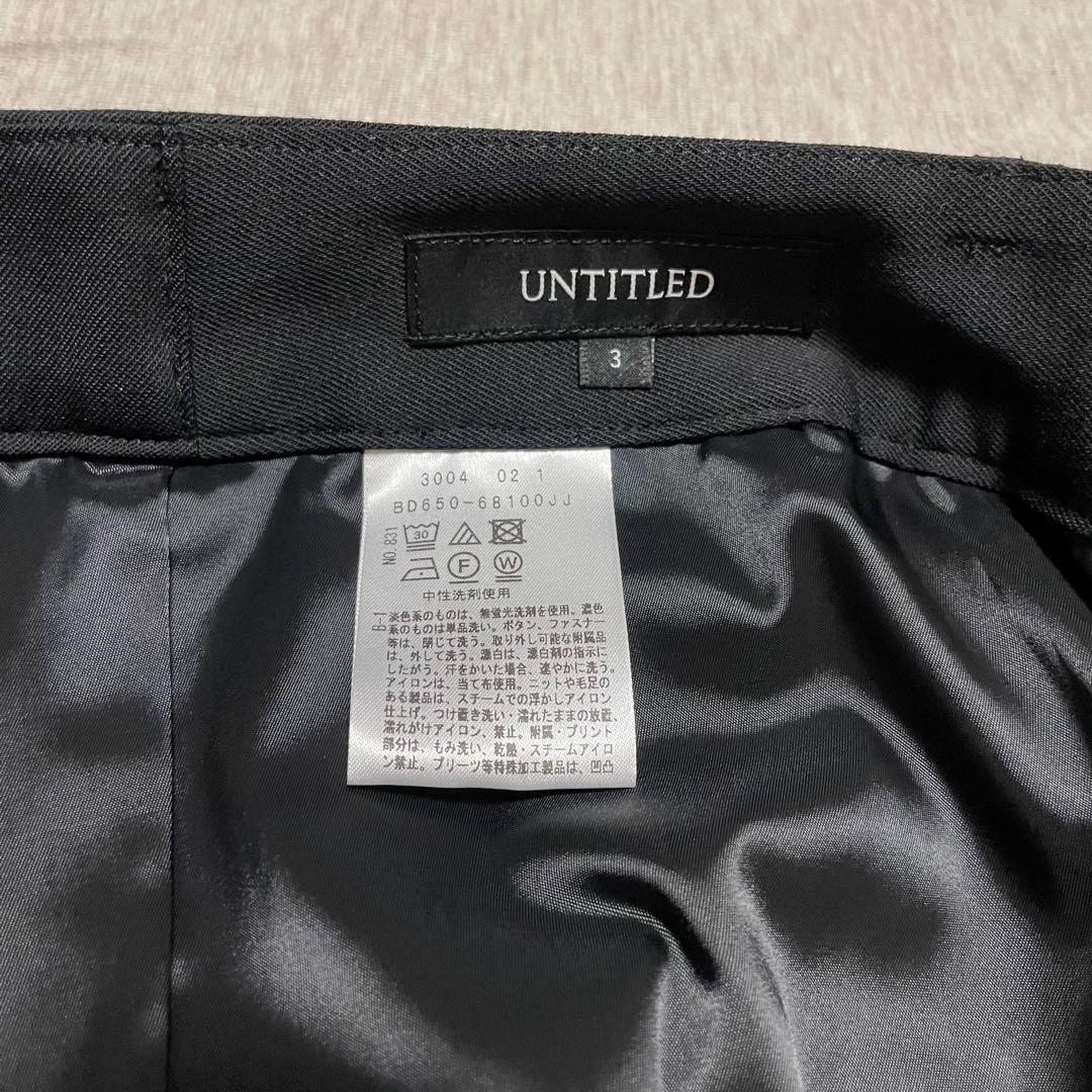 アンタイトル パンツスーツ セットアップ 新品未使用 黒 Lサイズ 2024SS