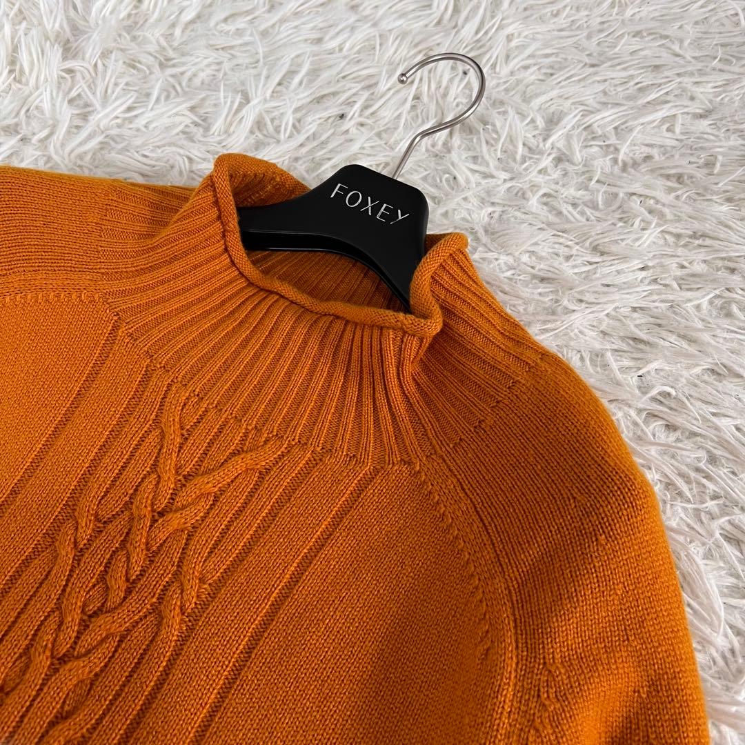 Loro Piana ロロピアーナ カシミヤ ケーブル ハイネック ニット 48