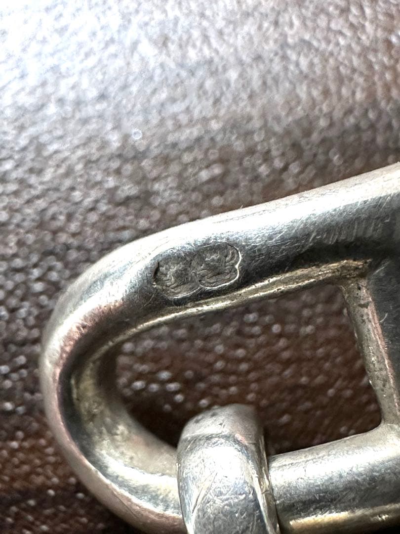 エルメス 60's 初期コマ シェーヌダンクル トグル リング 9~11号800