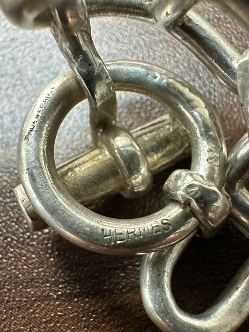 エルメス 60's 初期コマ シェーヌダンクル トグル リング 9~11号800