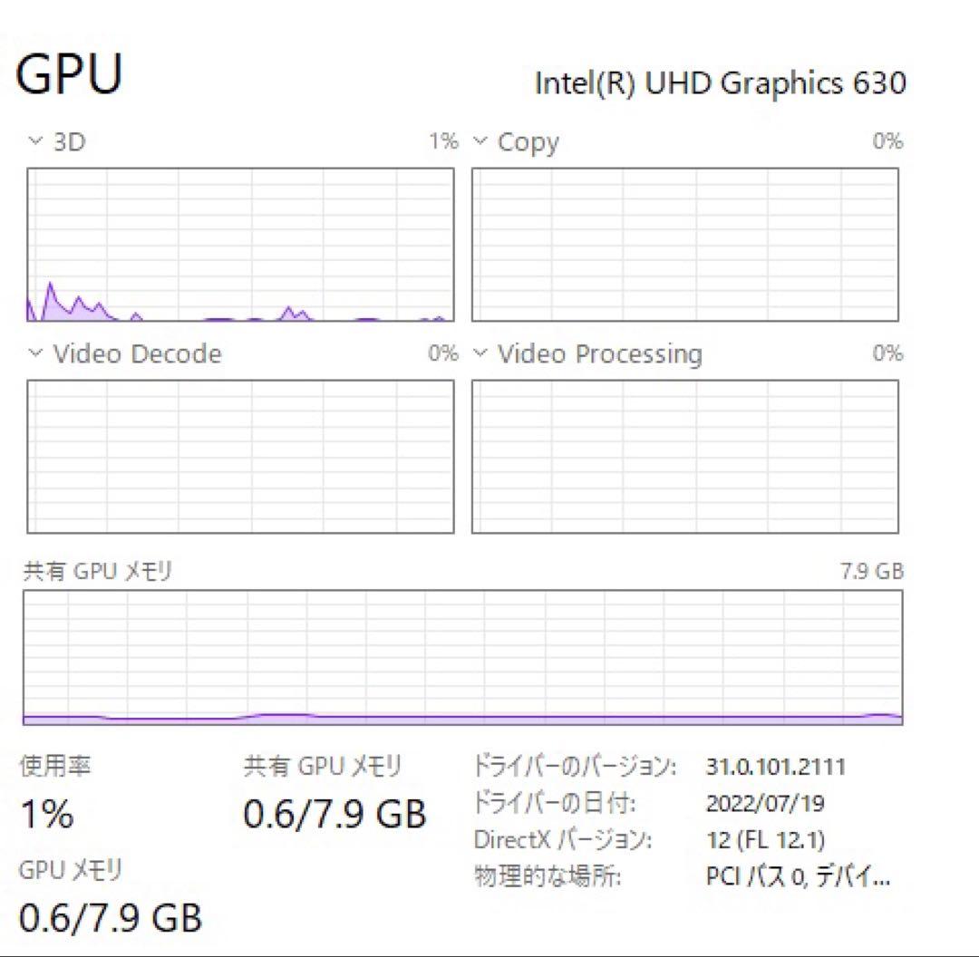 デスクトップPC／i7-10700／GTX1650／16GB／SSD512GB