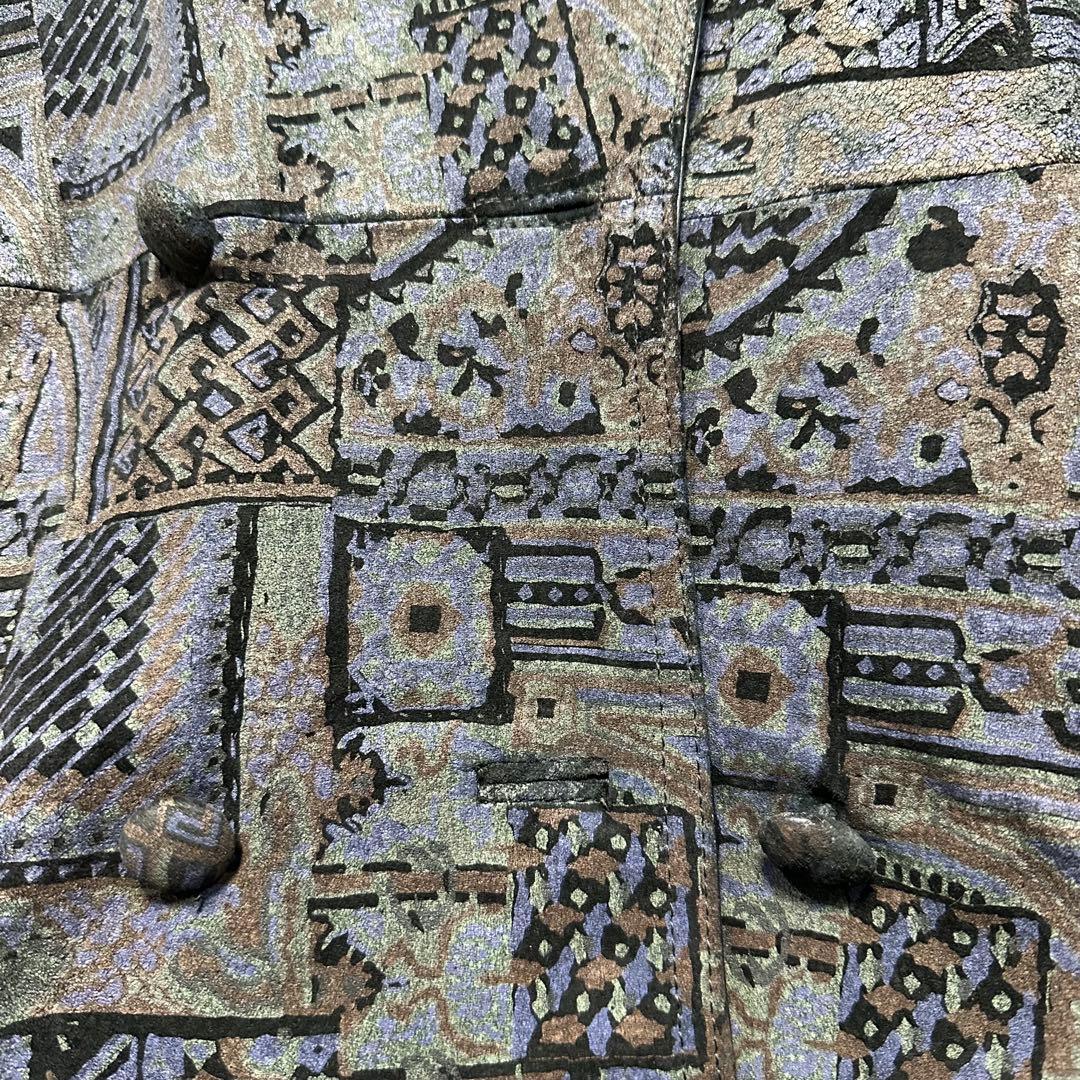 【Whoおまとめ】VINTAGE☆レザープリント☆総柄レザージャケット