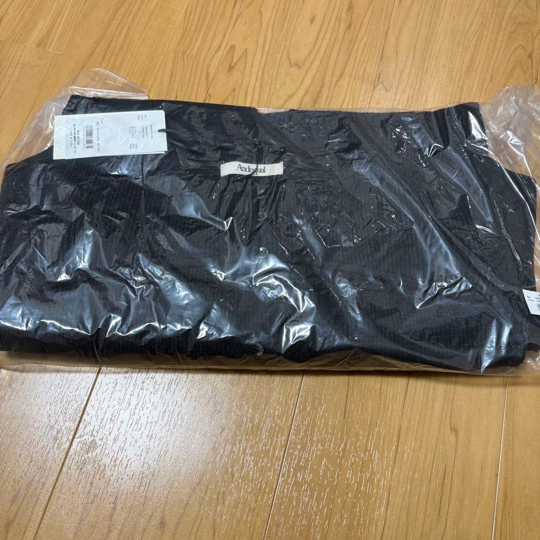 andequal ドッキングリブニット チャコール 未開封 新品