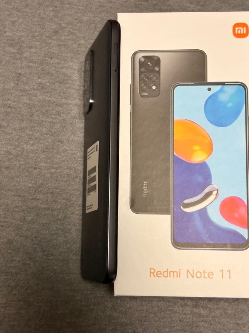 Redmi Note 11 グレー SIMフリー 純正ケース/ケーブル等
