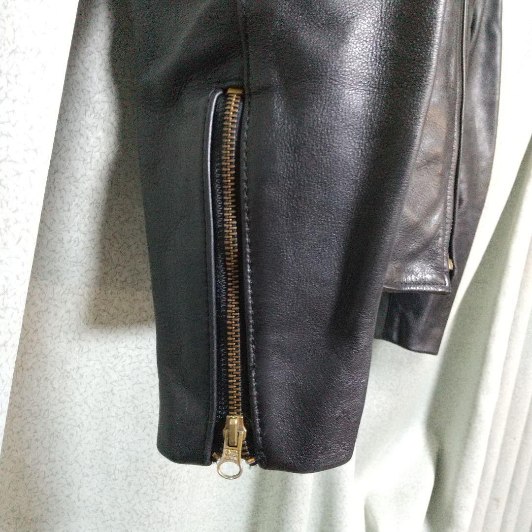ほぼ新品　バンソン　エンフィールド　４０　レザーシングルライダースジャケット