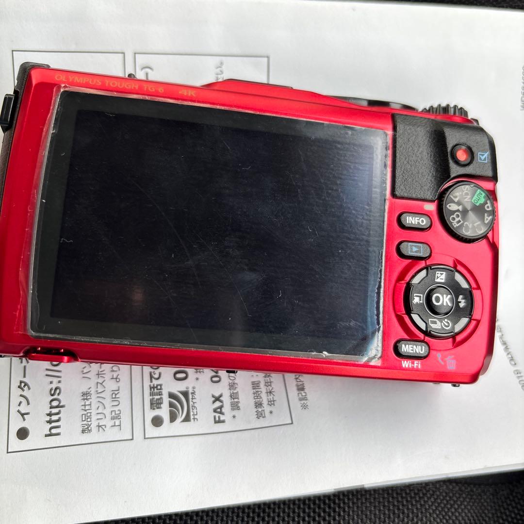 OLYMPUS TG-6 デジタルカメラ レッド
