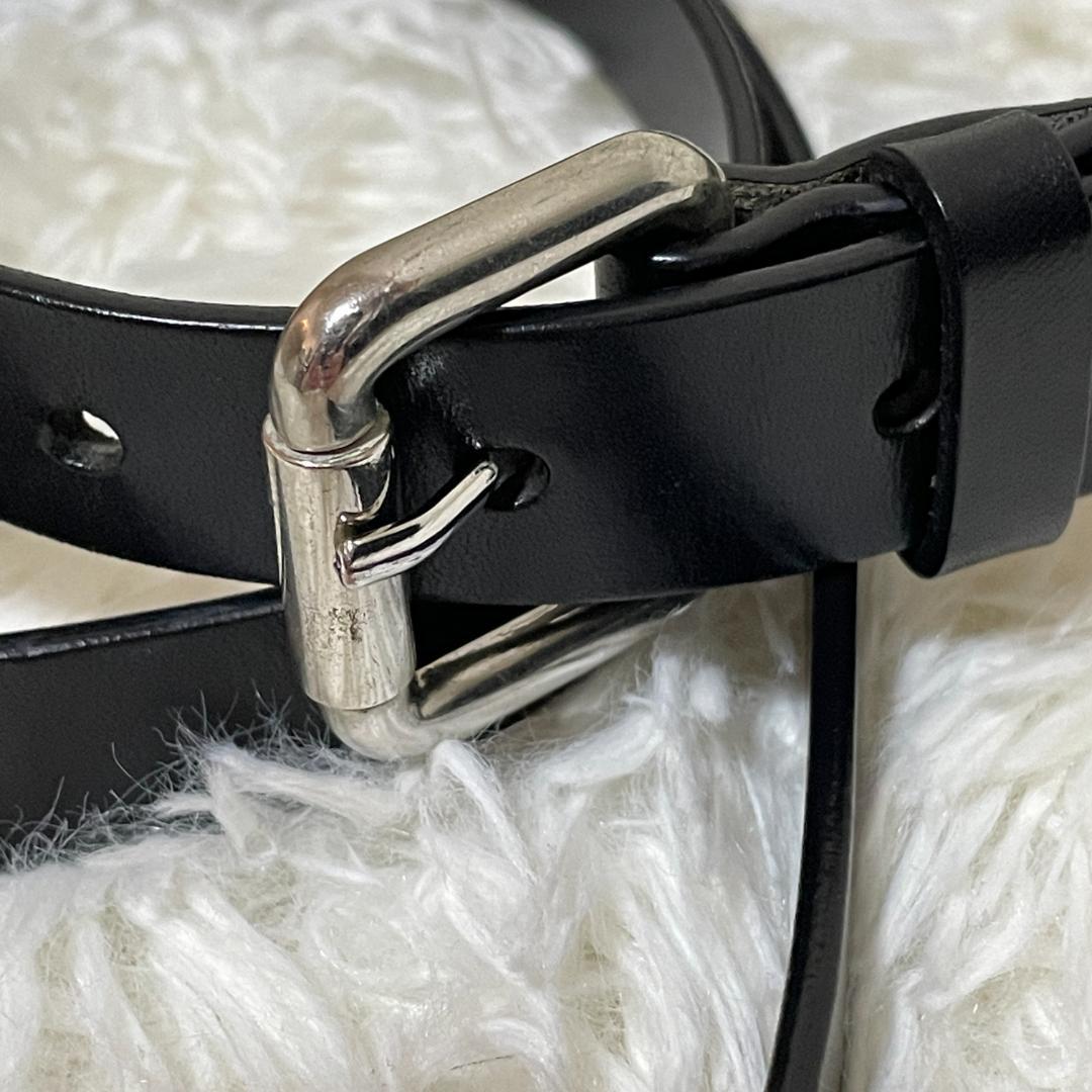 @*様 MM6 Maison Margiela　ダブルバックル レザー ベルト