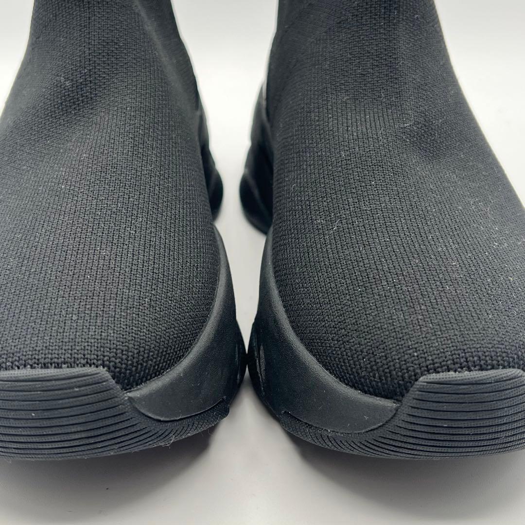 未使用級23cmプラスダイアナ +diana ニットブーツ ソックスブーツ 黒