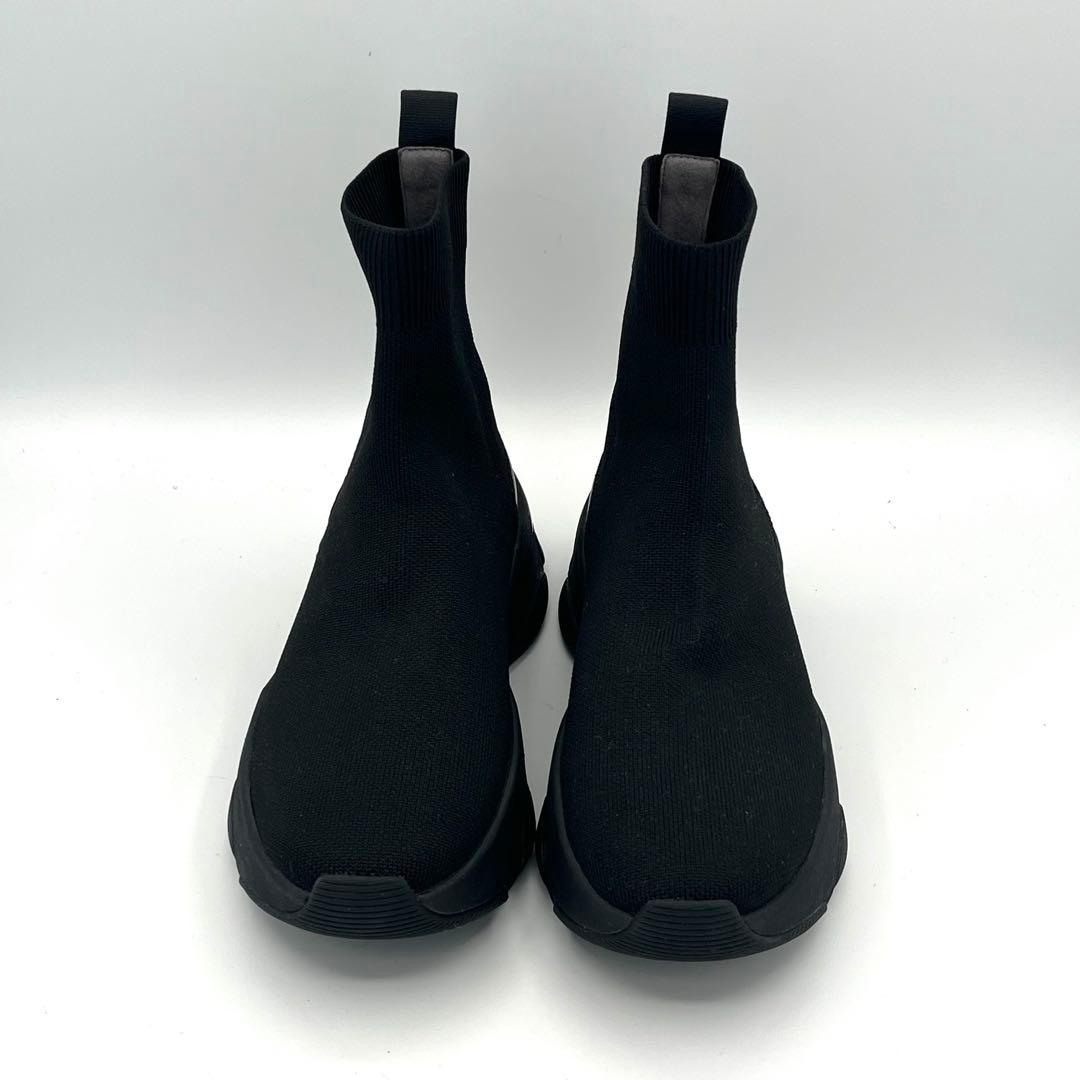 未使用級23cmプラスダイアナ +diana ニットブーツ ソックスブーツ 黒