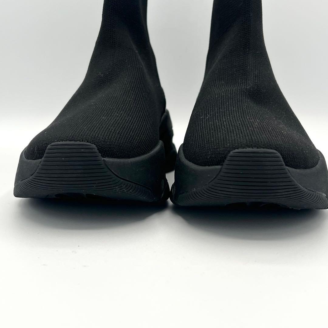 未使用級23cmプラスダイアナ +diana ニットブーツ ソックスブーツ 黒