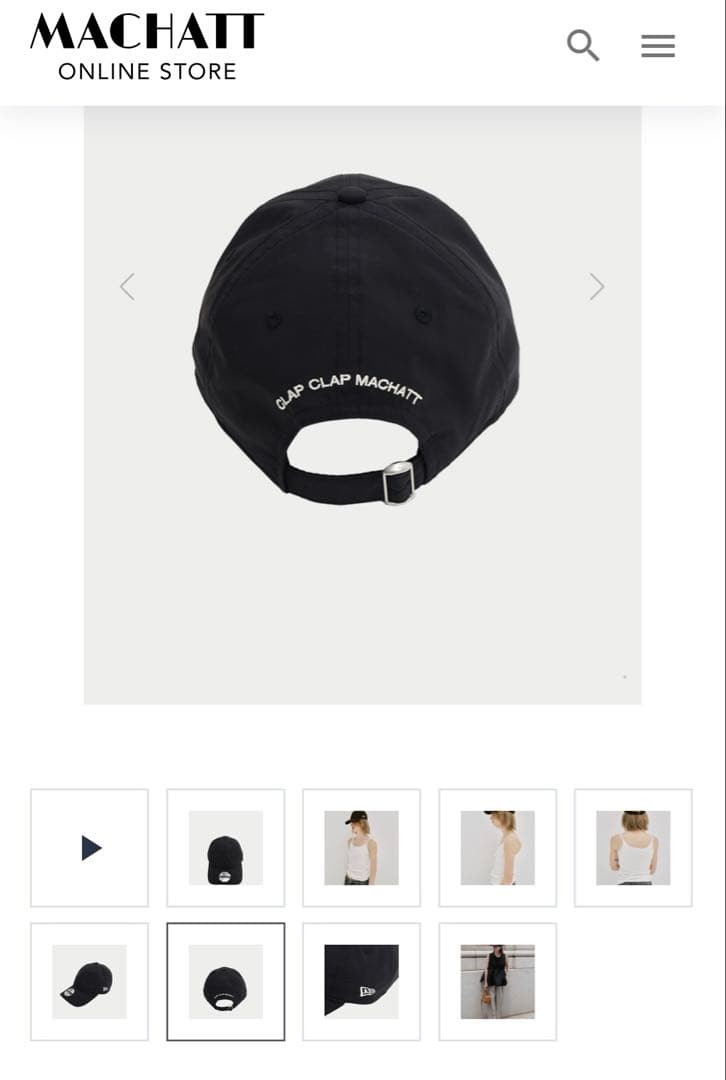 【NEWERA×MACHATT】9TWENTYキャップ（ブラック） ニューエラ