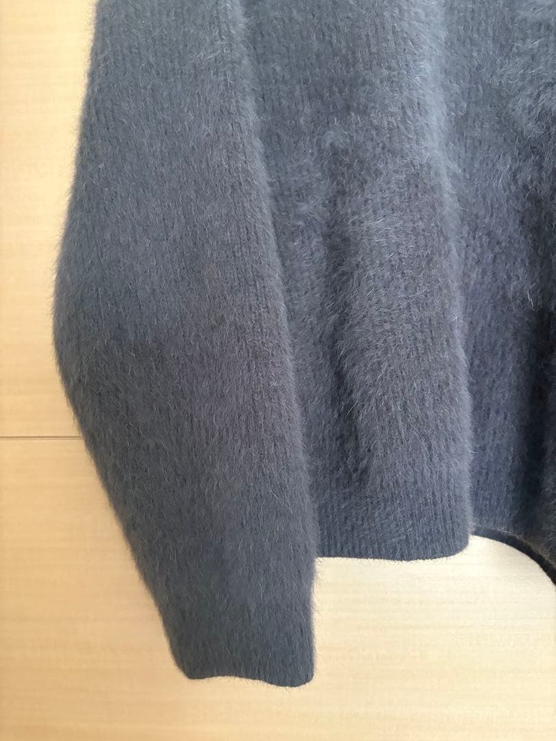 トップス 23AW LIDNM FOX CASHMERE KNIT DEEP MOCHA