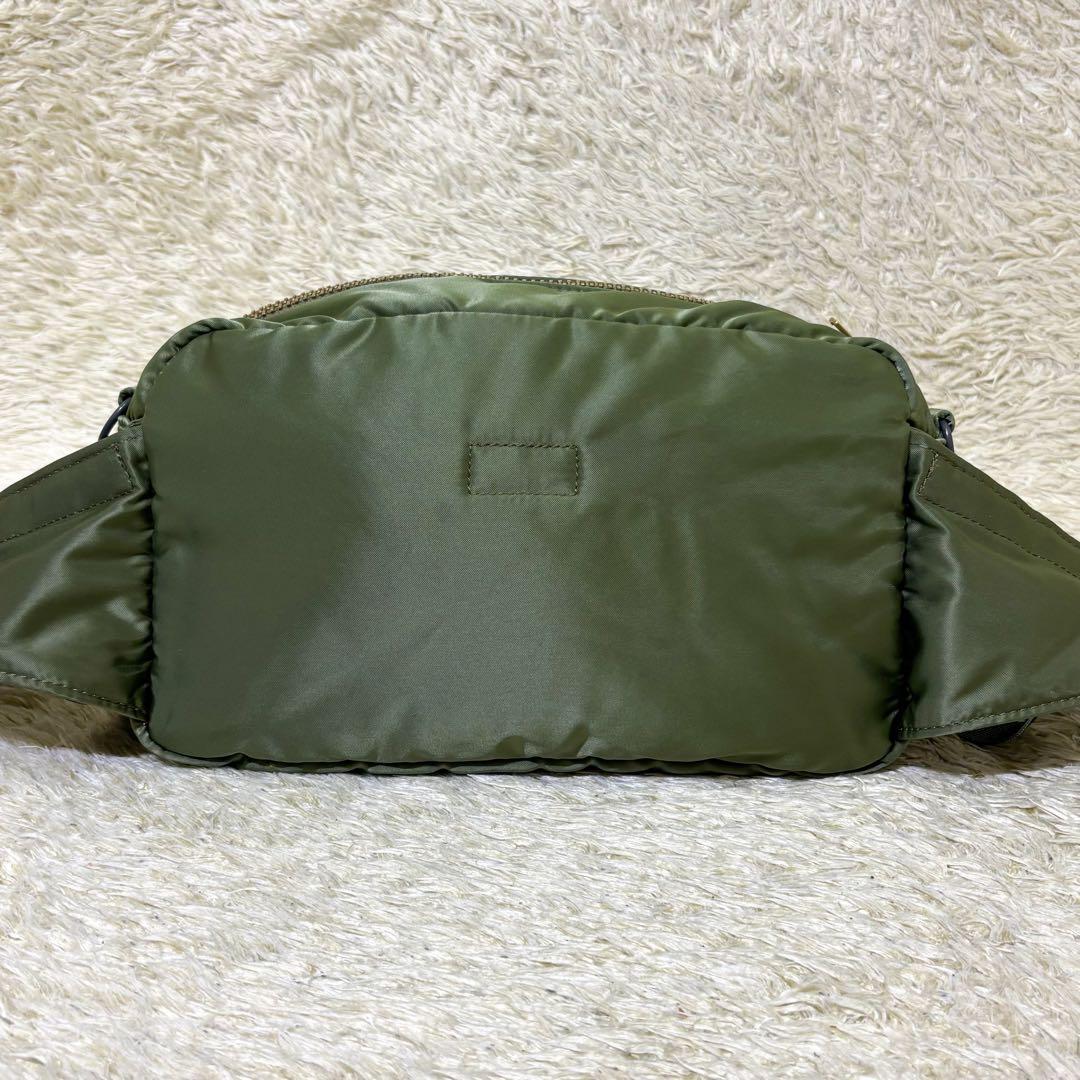 【極美品】ポーター タンカー ウエストポーチ ボディバッグ セージグリーン