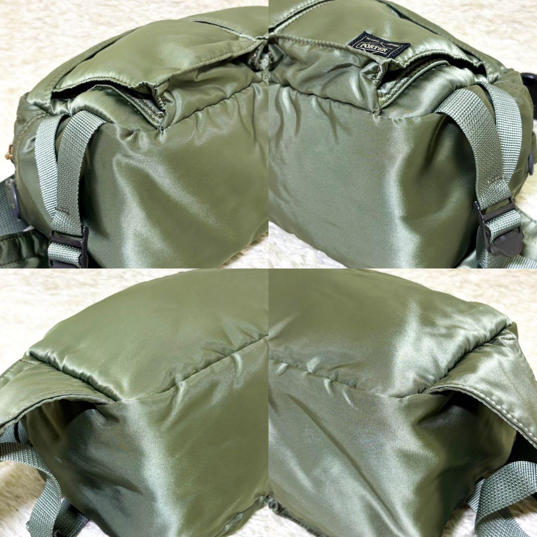 【極美品】ポーター タンカー ウエストポーチ ボディバッグ セージグリーン