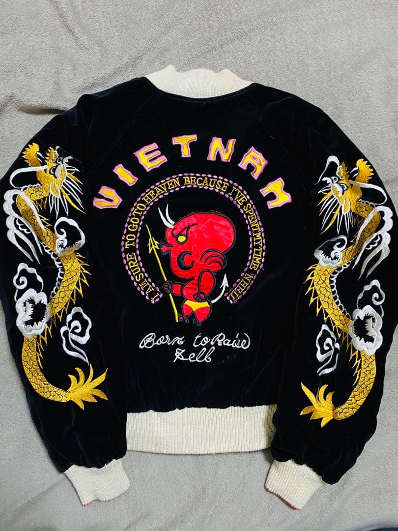 TEDMAN 別珍 ２面用 日本 スカジャン unisex レーヨン ベトジャン