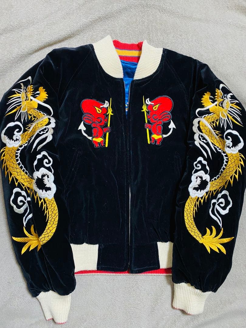 TEDMAN 別珍 ２面用 日本 スカジャン unisex レーヨン ベトジャン