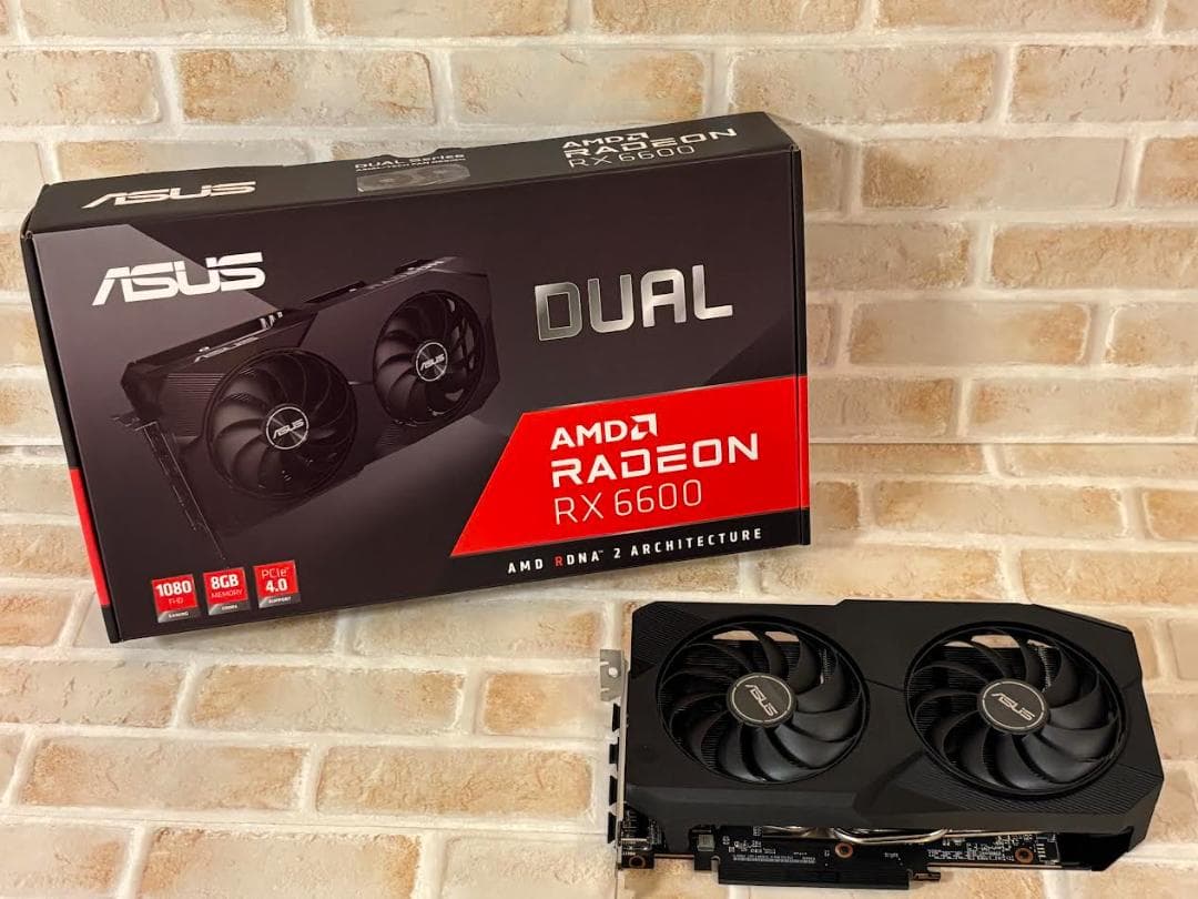 【元箱あり・美品】ASUS AMD Radeon RX 6600