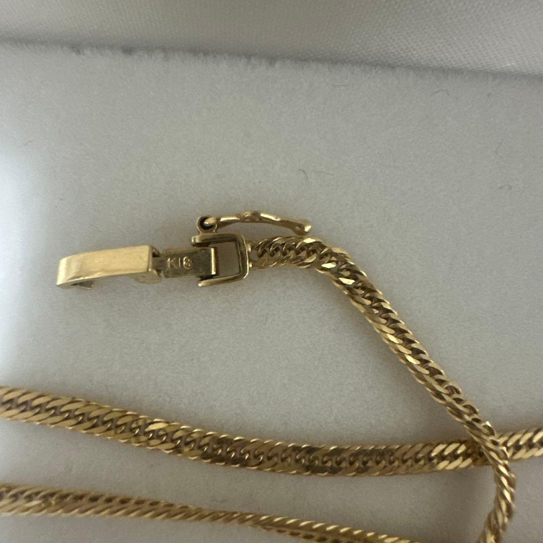 k18 喜平ネックレス12面トリプル50センチ 重量7.6g