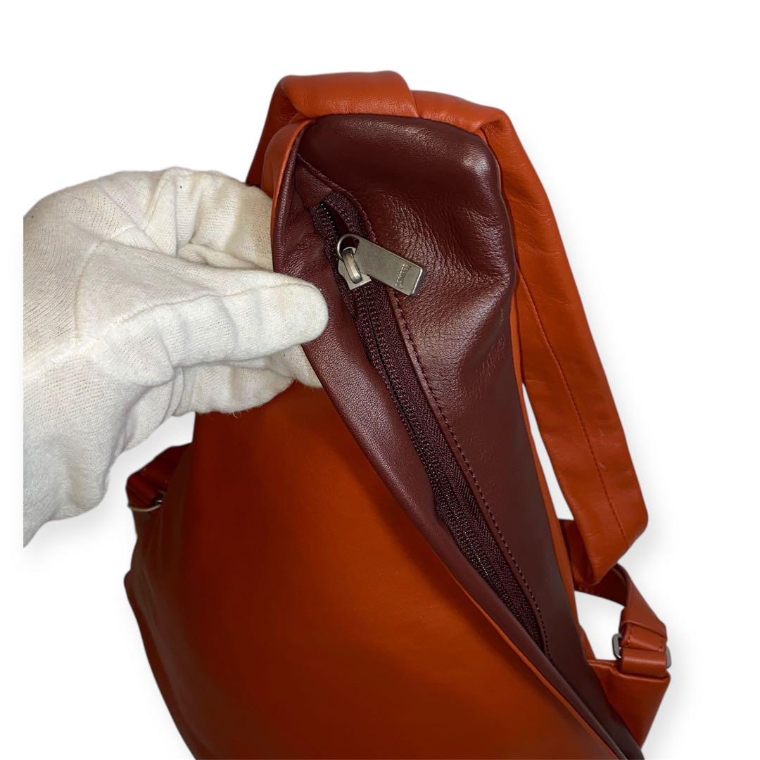 【未使用 70%OFF‼︎】CAMPER カンペール オレンジ レッド系 リュック